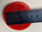 50 mm VibraNex flach, rot, Oberflächenplatte zinnlegiert – Produktansicht 1