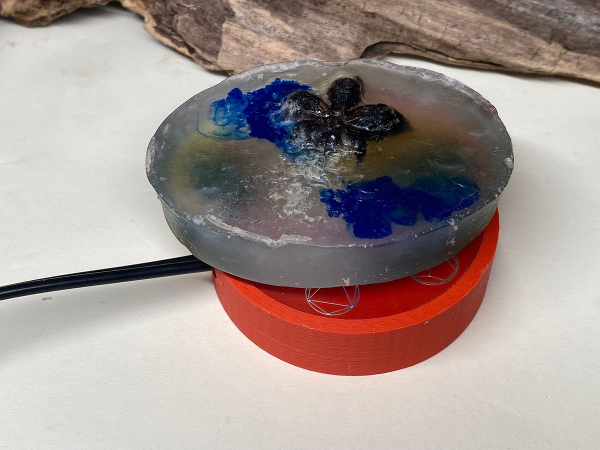 50 mm VibraNex flach, rot, Oberflächenplatte zinnlegiert – Produktansicht 1