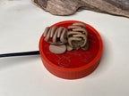 50 mm VibraNex flach, rot, Oberflächenplatte zinnlegiert – Produktansicht 1
