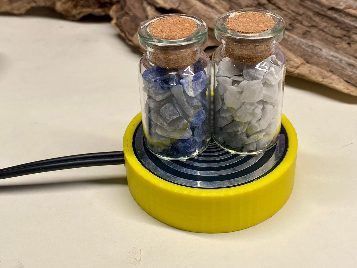 50 mm VibraNex flach, gelb, Oberflächenplatte zinnlegiert – Produktansicht 1