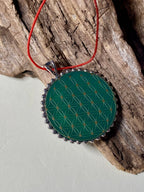 Amulett – Metatron – Blume des Lebens als – Metatron + Blume des Lebens – 32 mm / goldlegiert / Fassung – Produktansicht 1