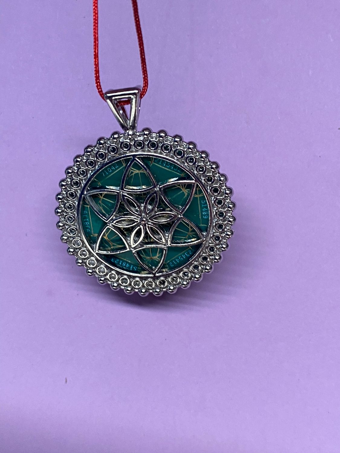 Amulett – Metatron – Blume des Lebens als – Metatron + Blume des Lebens – 32 mm / goldlegiert / Fassung – Produktansicht 1