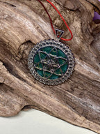 Amulett – Metatron – Blume des Lebens als – Metatron + Blume des Lebens – 32 mm / goldlegiert / Fassung – Produktansicht 1