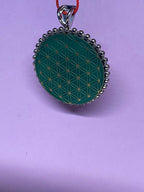 Amulett – Metatron – Blume des Lebens als – Metatron + Blume des Lebens – 32 mm / goldlegiert / Fassung – Produktansicht 1