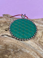Amulett – Metatron – Blume des Lebens als – Metatron + Blume des Lebens – 32 mm / goldlegiert / Fassung – Produktansicht 1