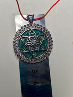 Amulett – Metatron – Blume des Lebens als – Metatron + Blume des Lebens – 32 mm / goldlegiert / Fassung – Produktansicht 1