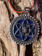 Amulett – Bifilar Spule – Vector Equilibrium – Bifilar / Fermat + Vector Equilibrium – 35 mm / zinnlegiert – Produktansicht 1