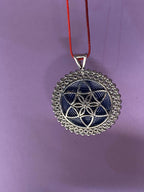 Amulett – Bifilar Spule – Vector Equilibrium – Bifilar / Fermat + Vector Equilibrium – 35 mm / zinnlegiert – Produktansicht 1
