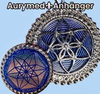 Amulett – Bifilar Spule – Vector Equilibrium – Bifilar / Fermat + Vector Equilibrium – 35 mm / zinnlegiert – Produktansicht 1