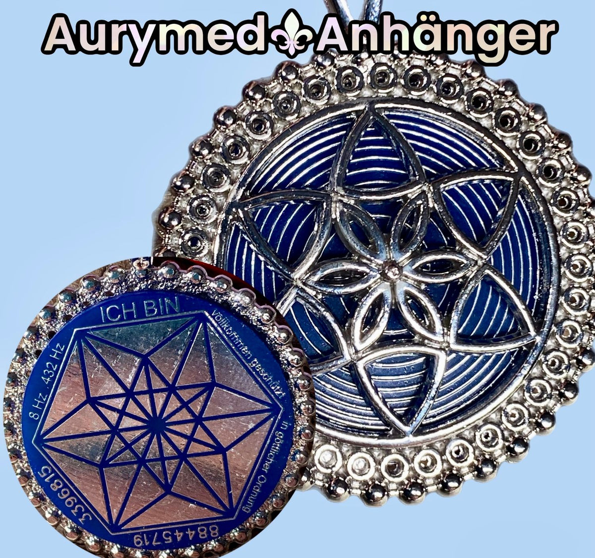 Amulett – Bifilar Spule – Vector Equilibrium – Bifilar / Fermat + Vector Equilibrium – 35 mm / zinnlegiert – Produktansicht 1