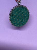 Amulett – Metatron – Blume des Lebens als – Metatron + Blume des Lebens – 32 mm / goldlegiert / Fassung – Produktansicht 1