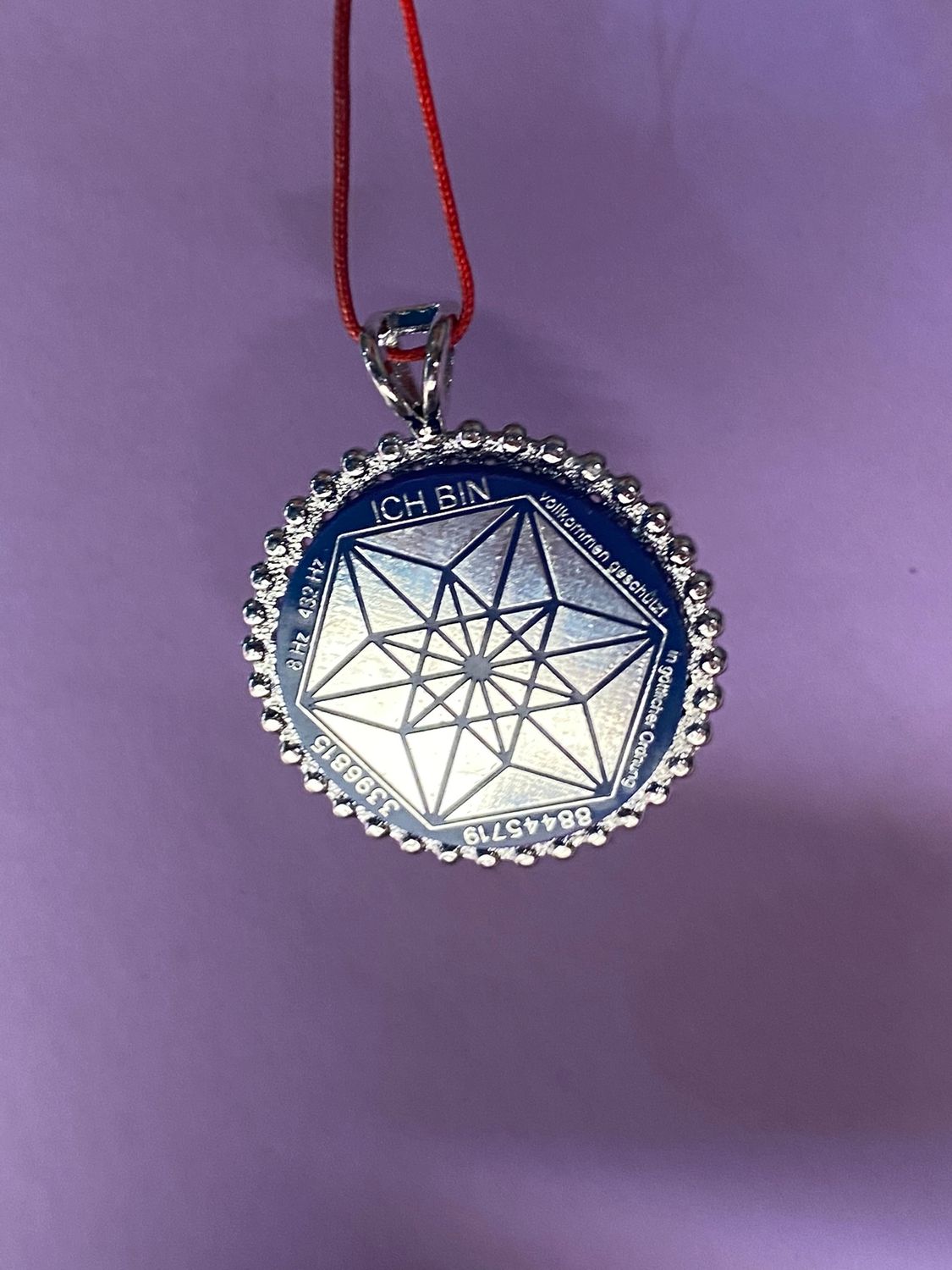 Amulett – Bifilar Spule – Vector Equilibrium – Bifilar / Fermat + Vector Equilibrium – 35 mm / zinnlegiert – Produktansicht 1