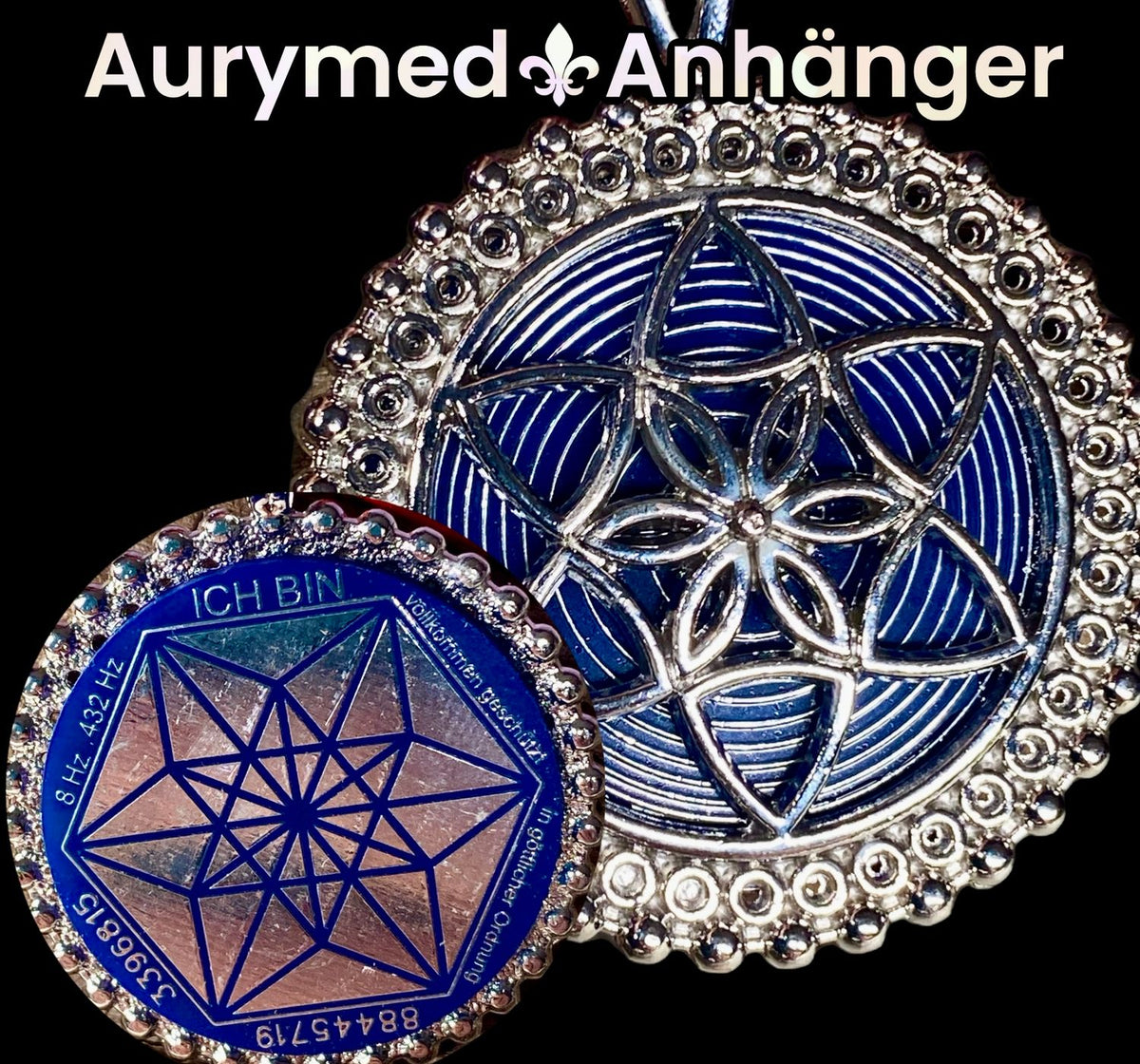 Amulett – Bifilar Spule – Vector Equilibrium – Bifilar / Fermat + Vector Equilibrium – 35 mm / zinnlegiert – Produktansicht 1