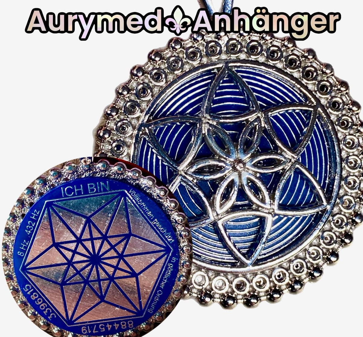 Amulett – Bifilar Spule – Vector Equilibrium – Bifilar / Fermat + Vector Equilibrium – 35 mm / zinnlegiert – Produktansicht 1