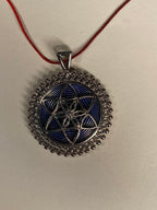 Amulett – Bifilar Spule – Vector Equilibrium – Bifilar / Fermat + Vector Equilibrium – 35 mm / zinnlegiert – Produktansicht 1