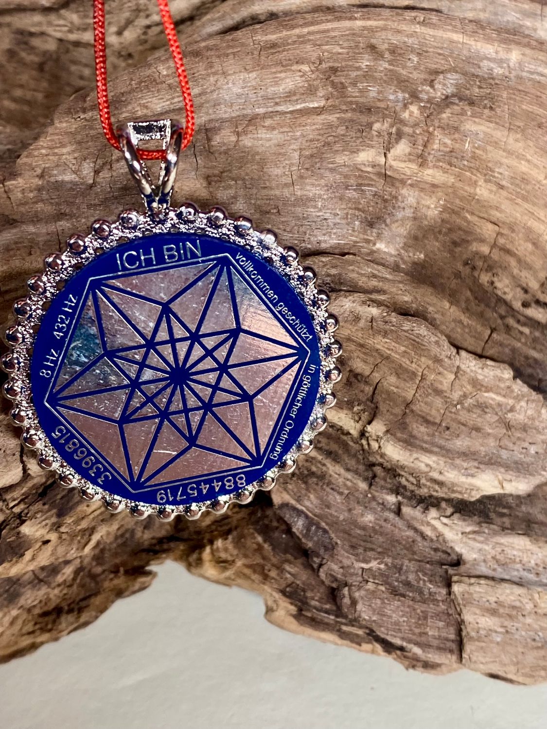 Amulett – Bifilar Spule – Vector Equilibrium – Bifilar / Fermat + Vector Equilibrium – 35 mm / zinnlegiert – Produktansicht 1