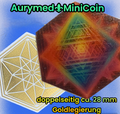 28 mm Mini Coins – Vector Equilibrium & Sri Yantra – 6-Eck – Stückzahl wählbar