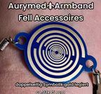 Armband - 1 Stück - Lakhovsky Style Design, doppelseitige Symbolik mit Gold legiert, Kupfer unterlegt
