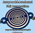 Armband - 1 Stück - Lakhovsky Style Design, doppelseitige Symbolik mit Gold legiert, Kupfer unterlegt