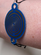 Armband - 1 Stück - Lakhovsky Style Design, doppelseitige Symbolik mit Gold legiert, Kupfer unterlegt