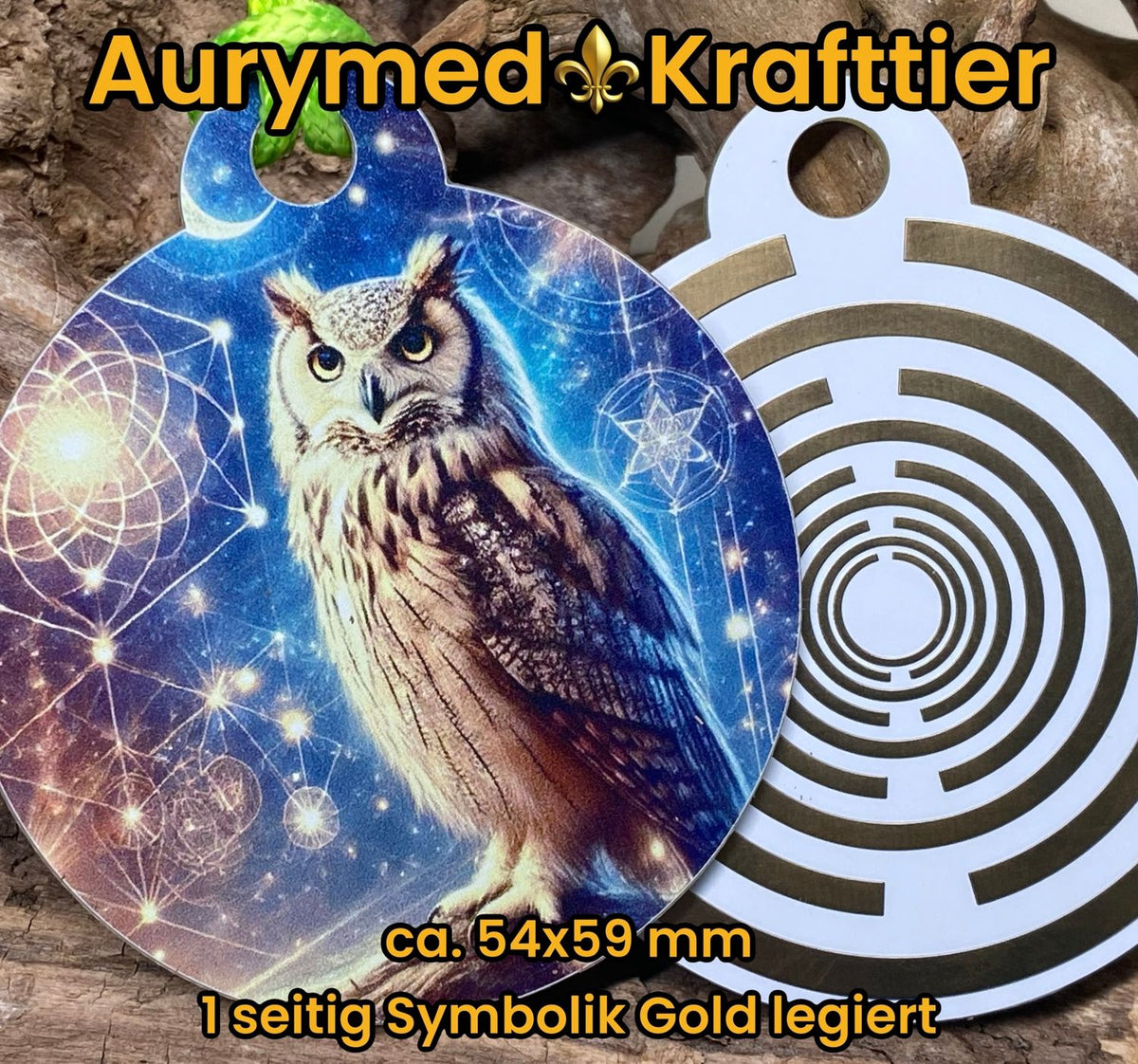 Krafttier Anhänger Eule – Produktansicht 1