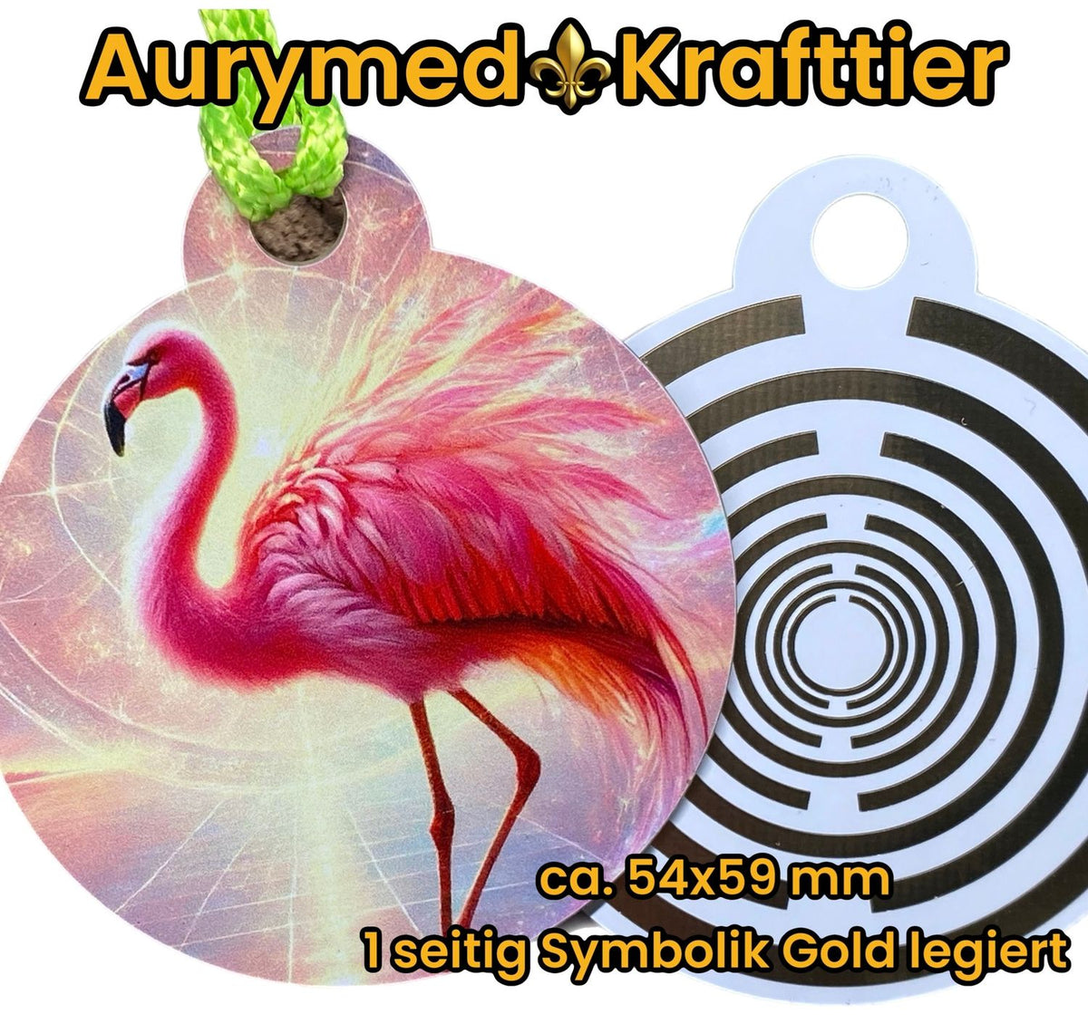 Krafttier Anhänger Flamingo – Produktansicht 1