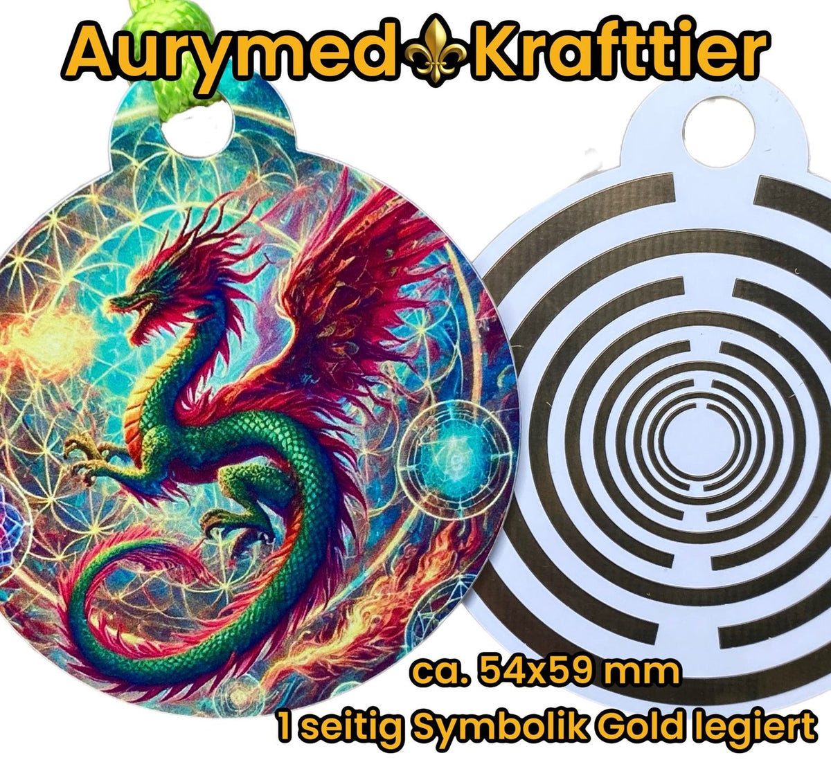 Krafttier Anhänger Drache – Produktansicht 1