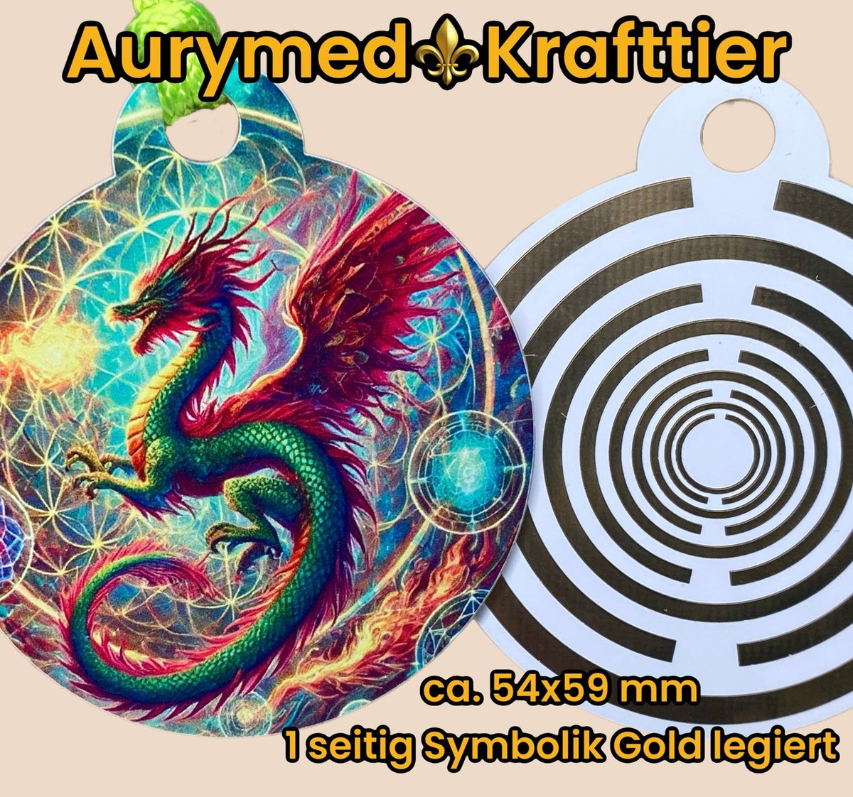 Krafttier Anhänger Drache – Produktansicht 1