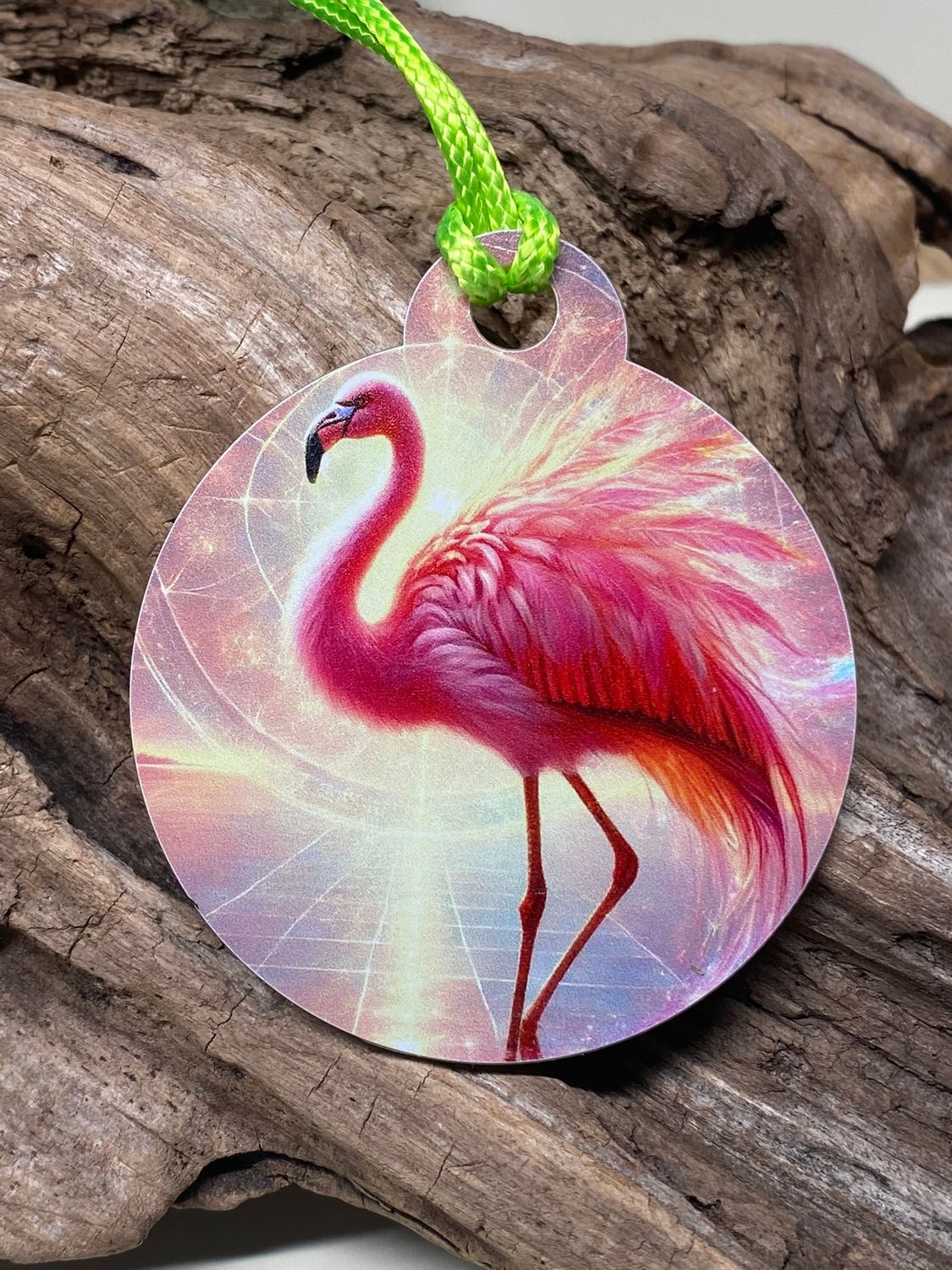 Krafttier Anhänger Flamingo – Produktansicht 1