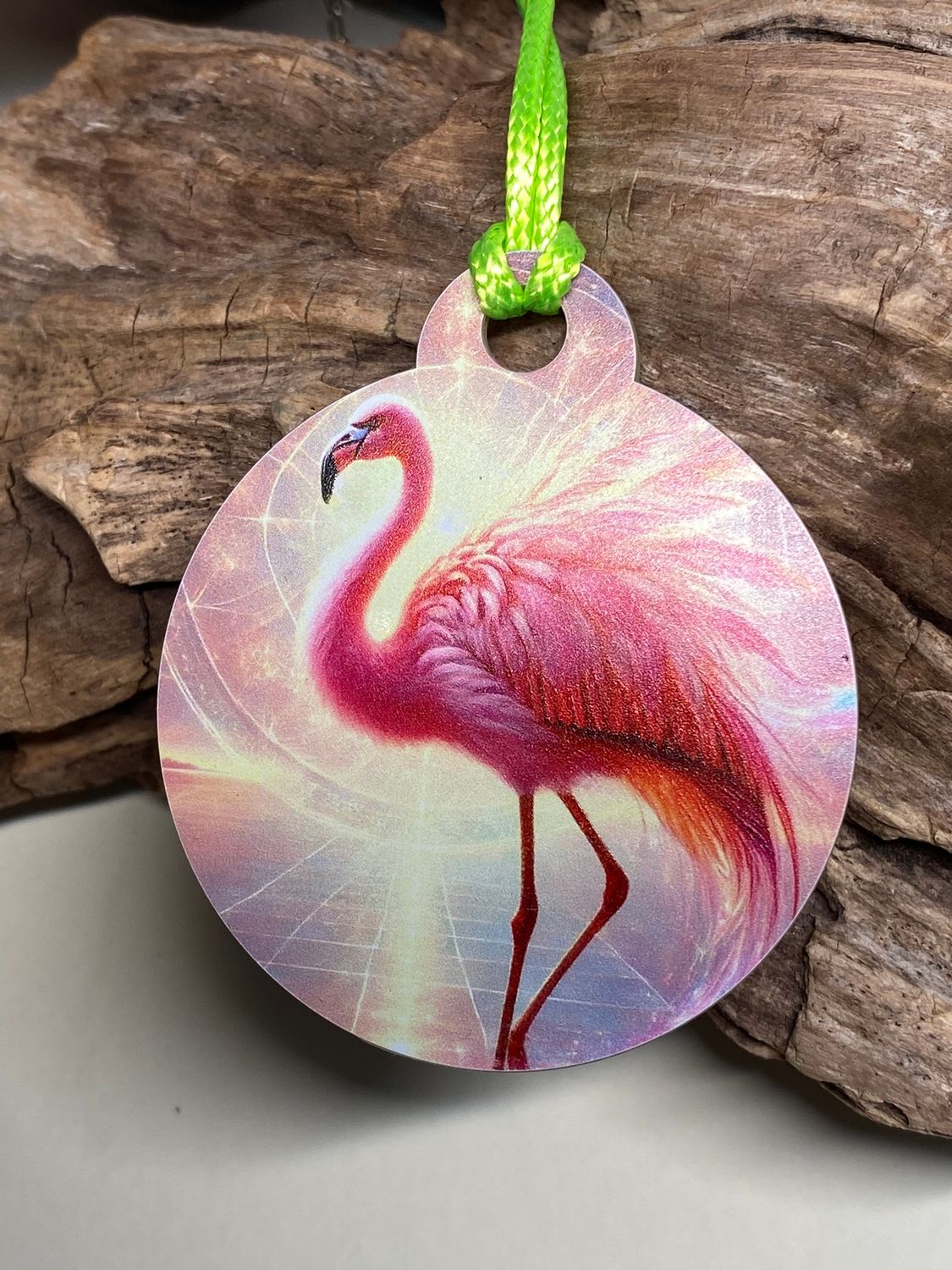 Krafttier Anhänger Flamingo – Produktansicht 1