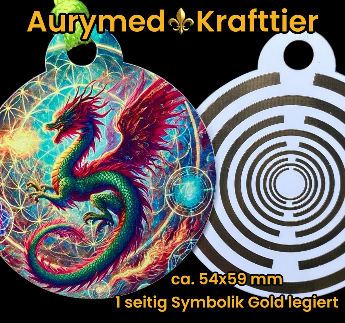 Krafttier Anhänger Drache – Produktansicht 1