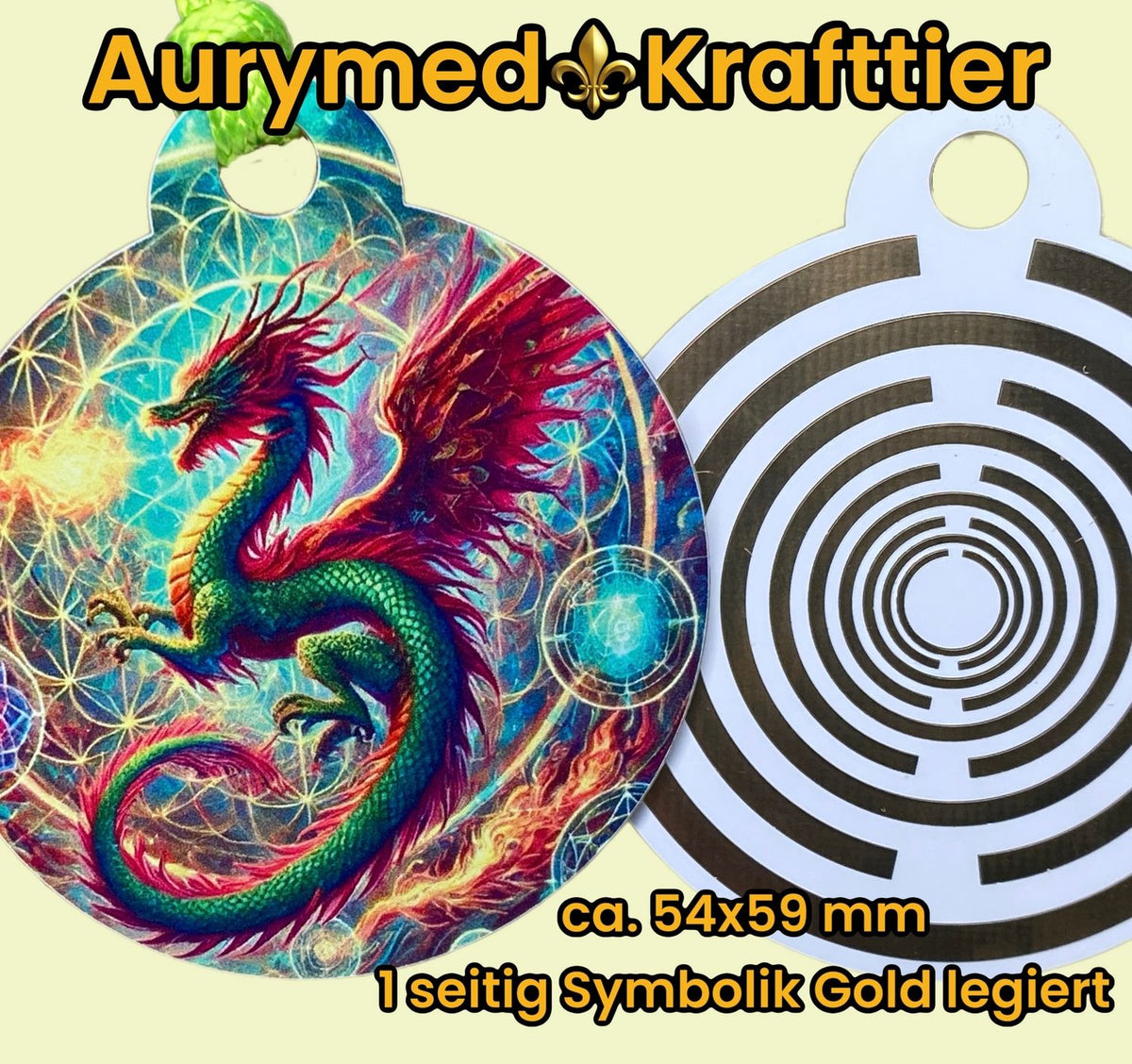 Krafttier Anhänger Drache – Produktansicht 1