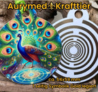 Krafttier Anhänger Pfau – Produktansicht 1
