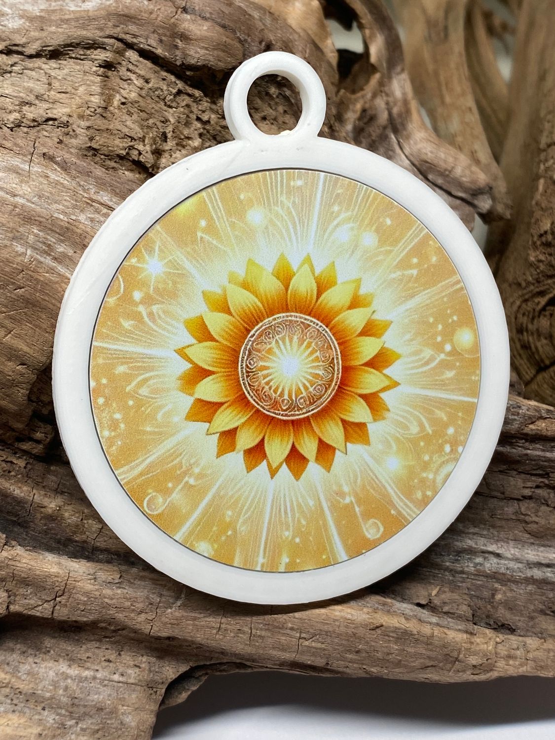 Anhänger Sonnenblume mit PLA Ring (Farbe wählbar) – Produktansicht 28
