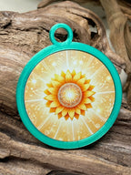 Anhänger Sonnenblume mit PLA Ring (Farbe wählbar) – Produktansicht 10