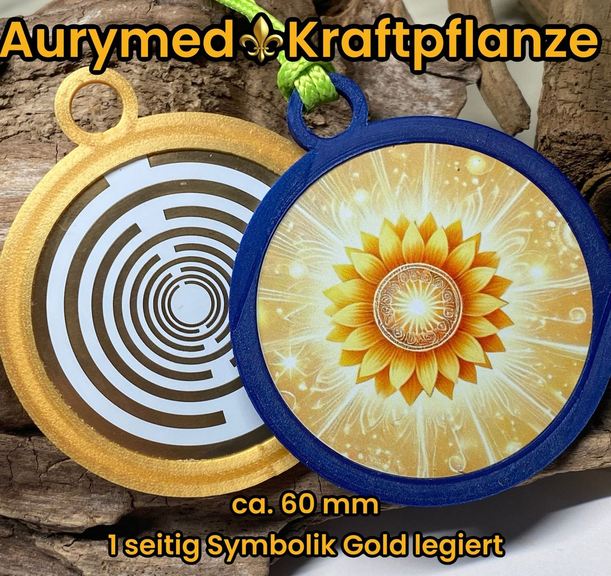 Anhänger Sonnenblume mit PLA Ring (Farbe wählbar) – Produktansicht 23