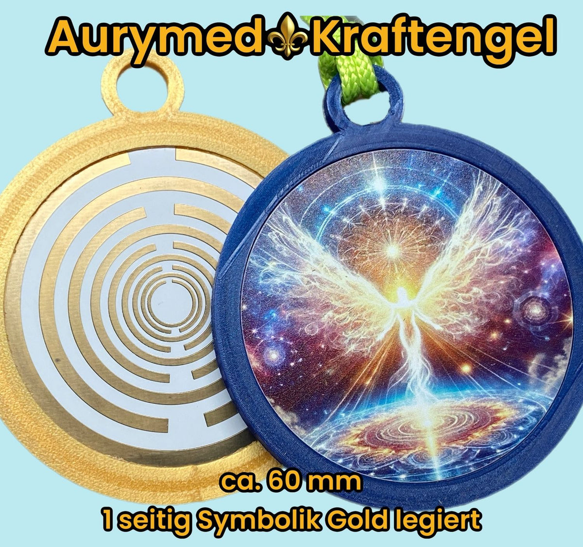 Krafttier Anhänger Engel mit PLA Ring (Farbe wählbar) – Produktansicht 27