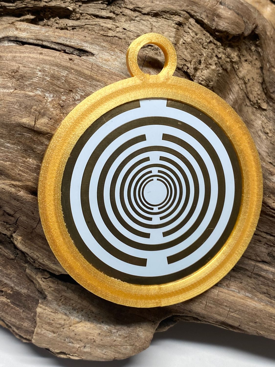 Anhänger Swirl mit PLA Ring (Farbe wählbar) – Produktansicht 2