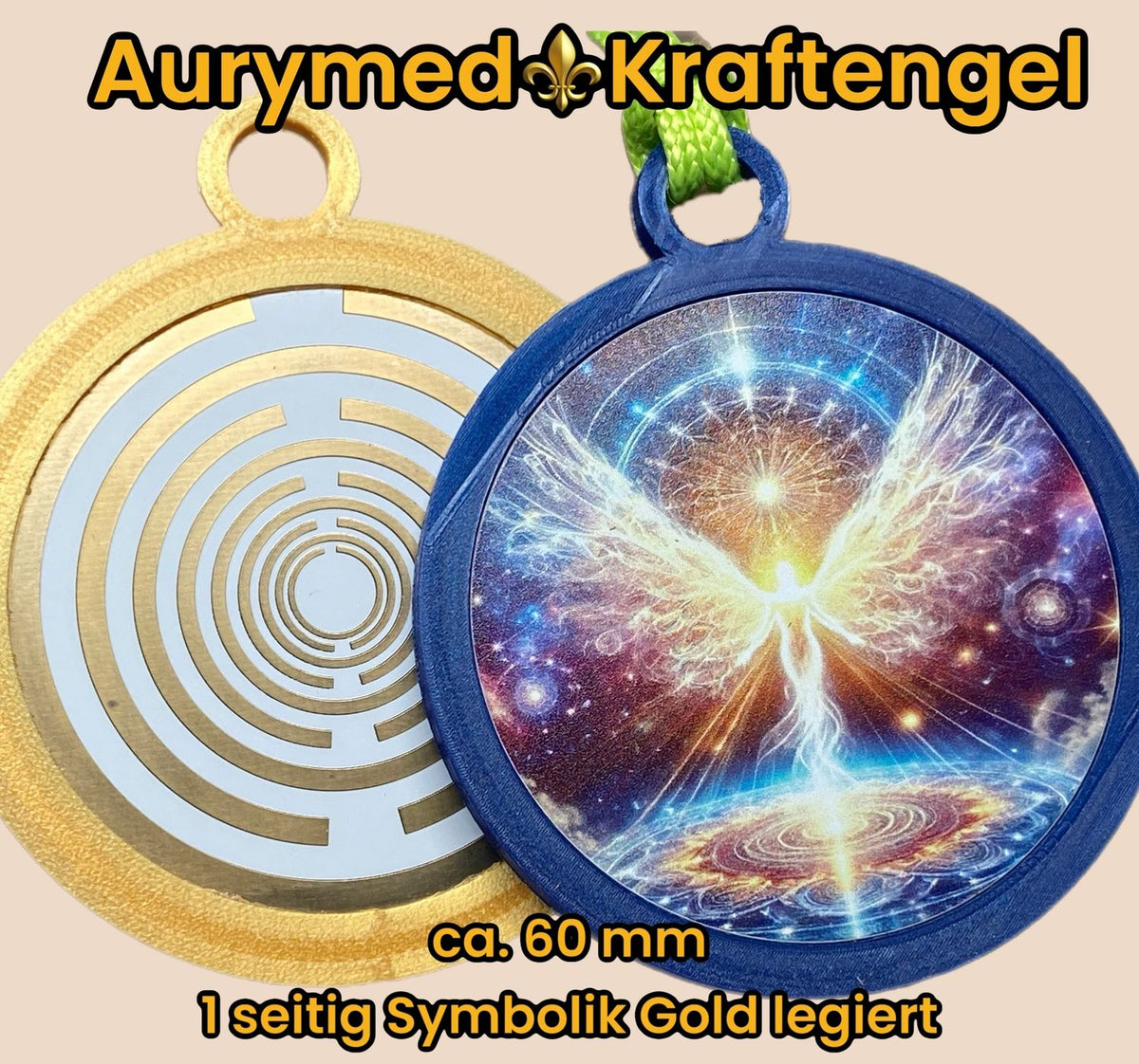 Krafttier Anhänger Engel mit PLA Ring (Farbe wählbar) – Produktansicht 17