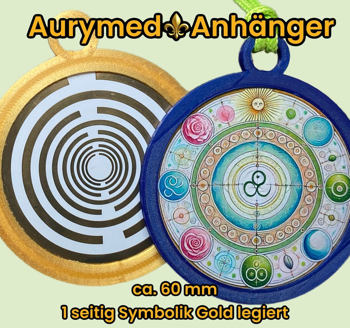 Anhänger Jahreskreis mit PLA Ring (Farbe wählbar) – Produktansicht 6