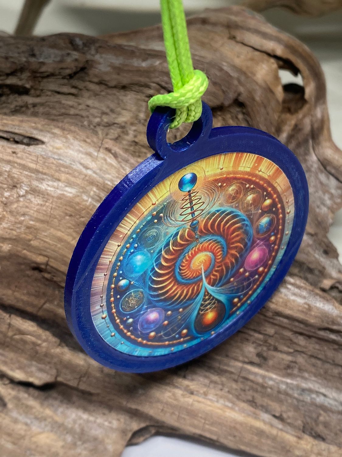 Anhänger Swirl mit PLA Ring (Farbe wählbar) – Produktansicht 5