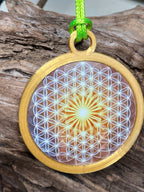 Anhänger Blume des Lebens mit PLA Ring (Farbe wählbar) – Produktansicht 12