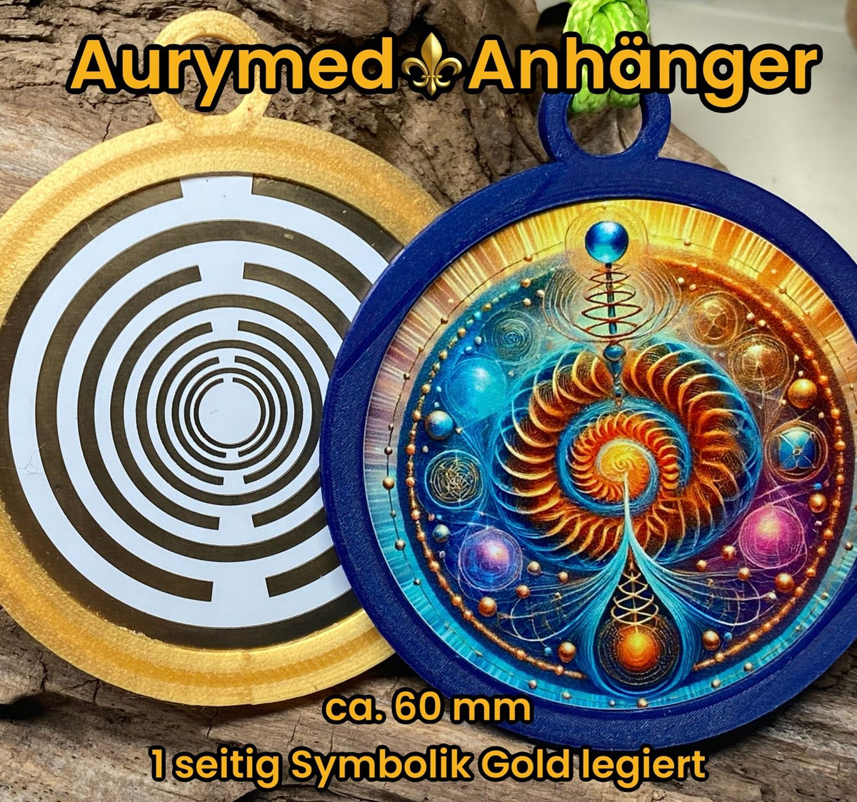 Anhänger Swirl mit PLA Ring (Farbe wählbar) – Produktansicht 23