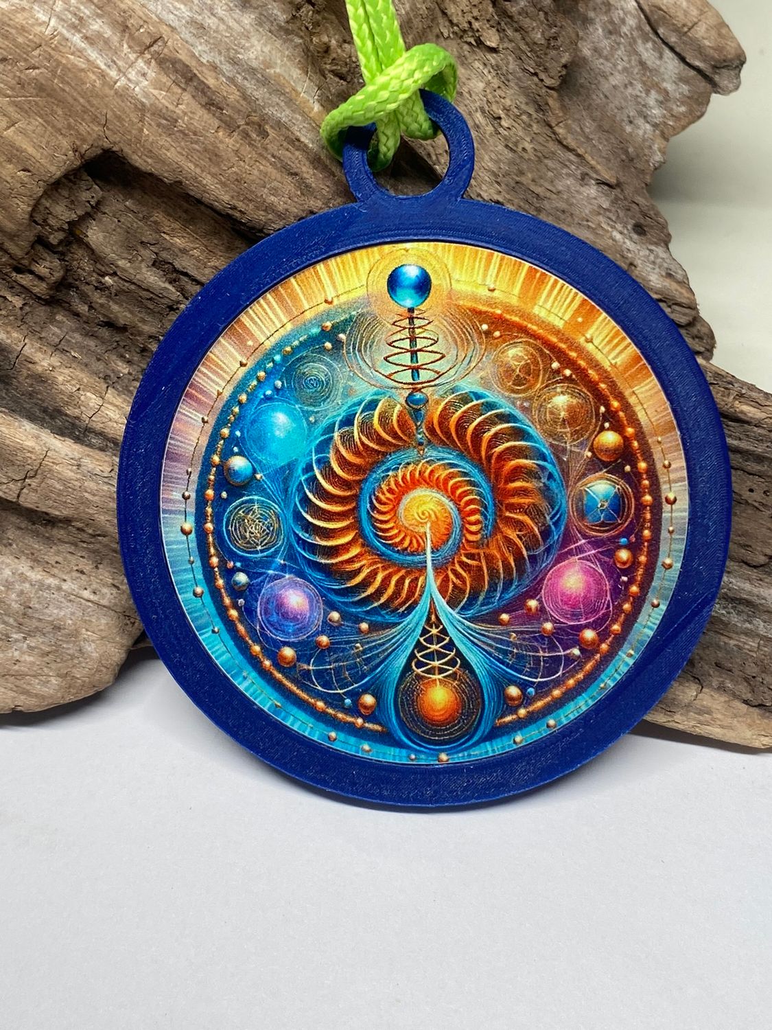 Anhänger Swirl mit PLA Ring (Farbe wählbar) – Produktansicht 3