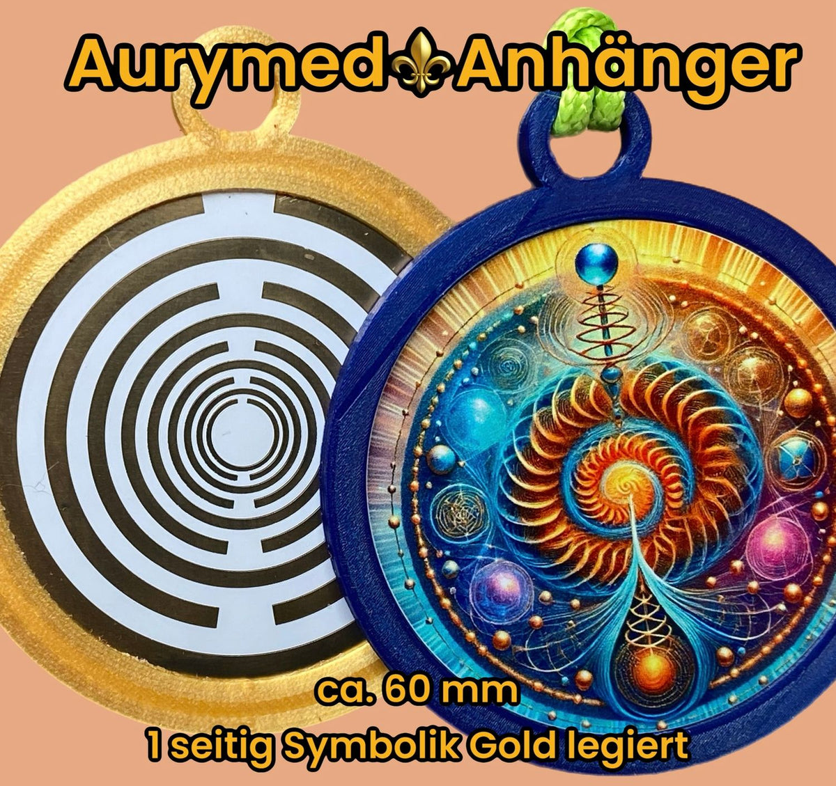 Anhänger Swirl mit PLA Ring (Farbe wählbar) – Produktansicht 27