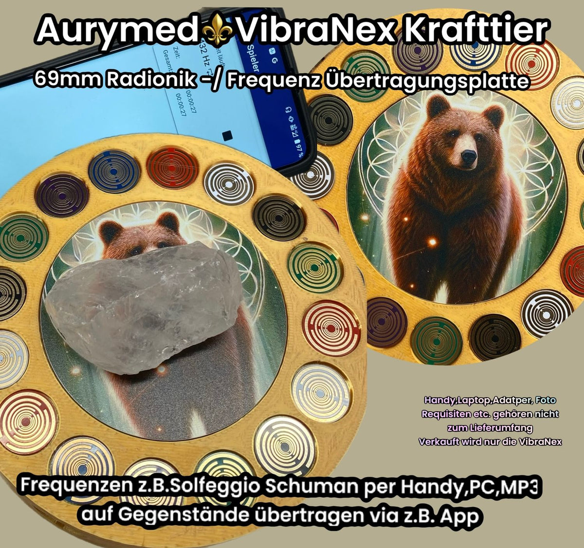 VibraNex Krafttier Braunbär – Farbe & Füllung wählbar – Produktansicht 14