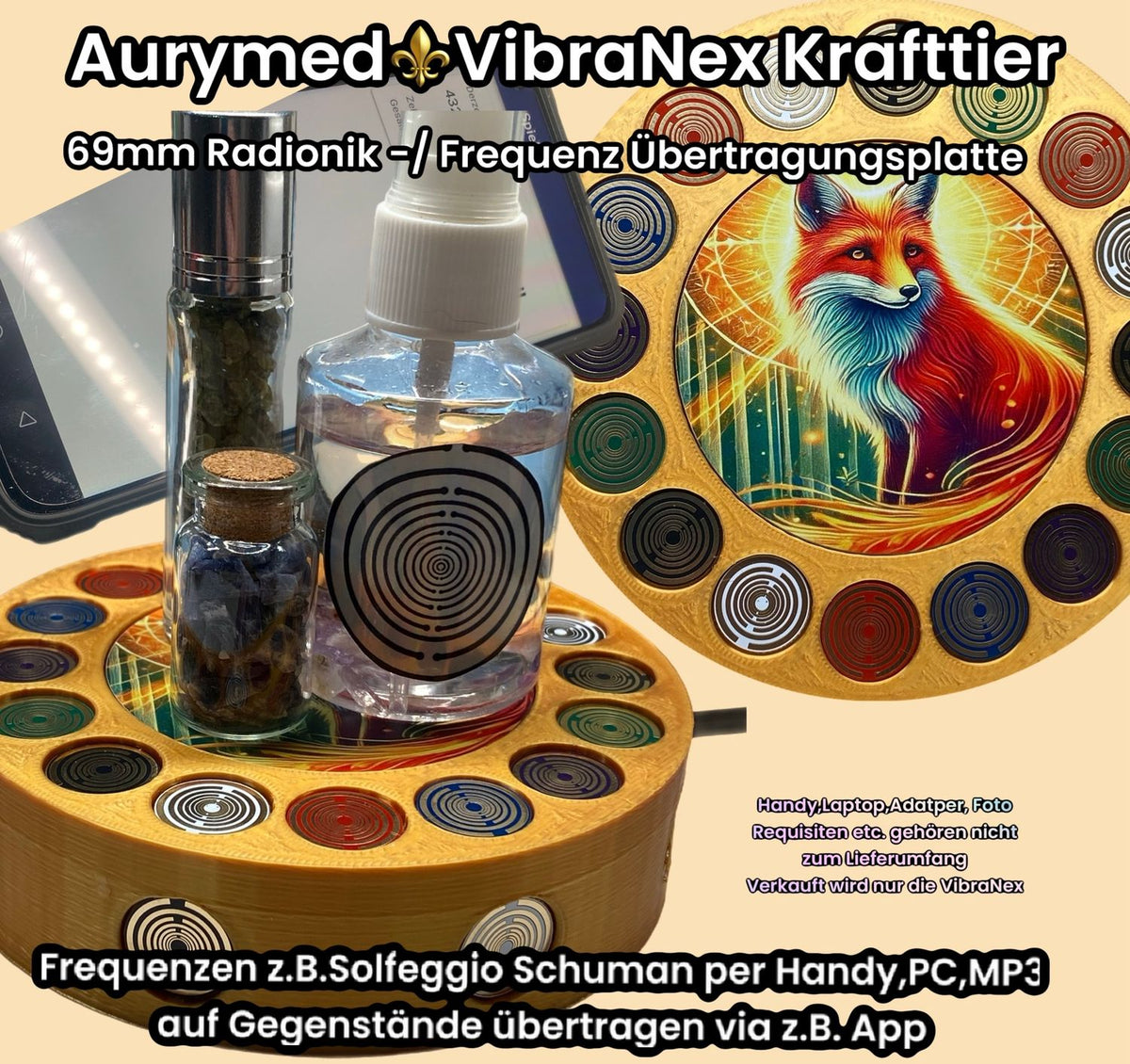 VibraNex Krafttier Fuchs – Farbe & Füllung wählbar – Produktansicht 22