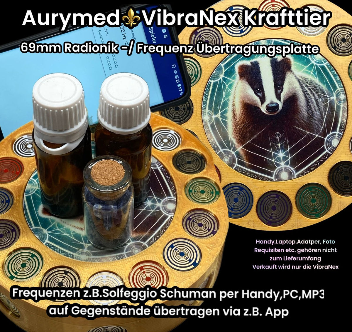 VibraNex Krafttier Dachs – Farbe & Füllung wählbar – Produktansicht 18