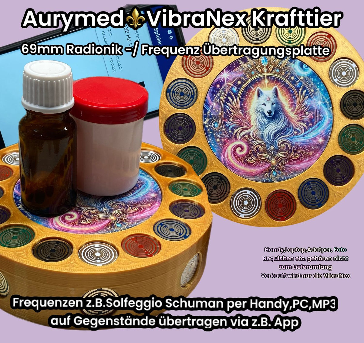 VibraNex Krafttier weißer Wolf – Farbe & Füllung wählbar – Produktansicht 38