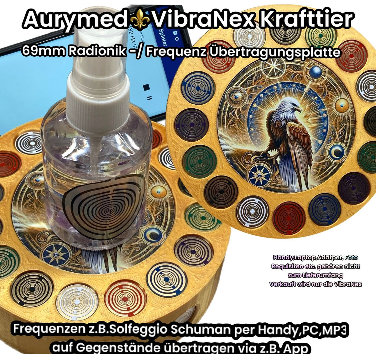 VibraNex Krafttier Adler – Farbe & Füllung wählbar – Produktansicht 1